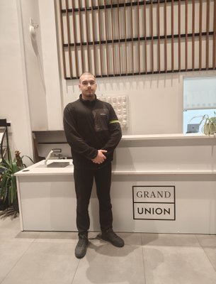 security guard in-front grand union